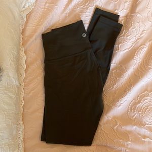 Lululemon high rise dark olive size 4